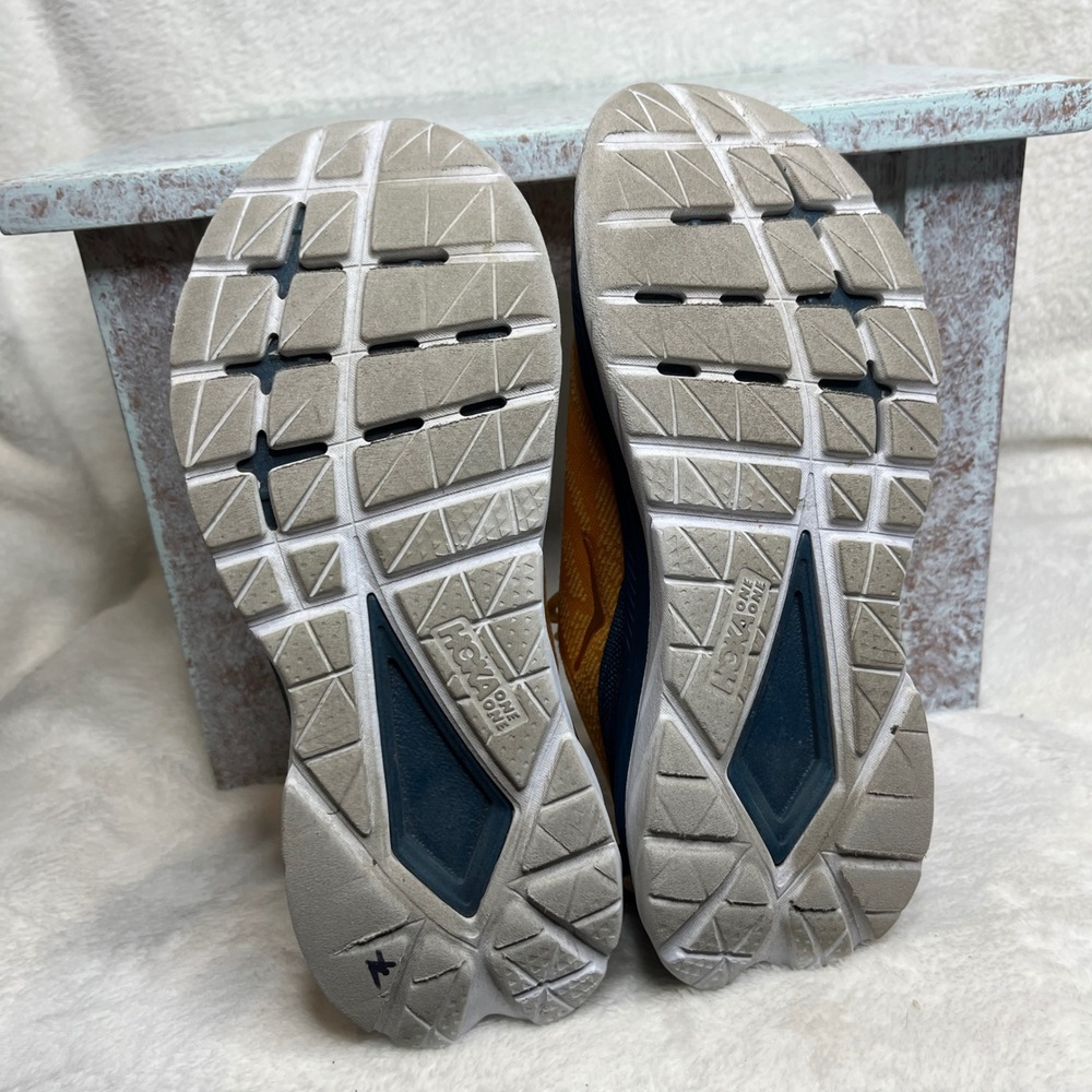 Hoka Mach Supersonic Women Running Shoes Orange Yellow Blue Size 6B‎ - Picture 5 of 6